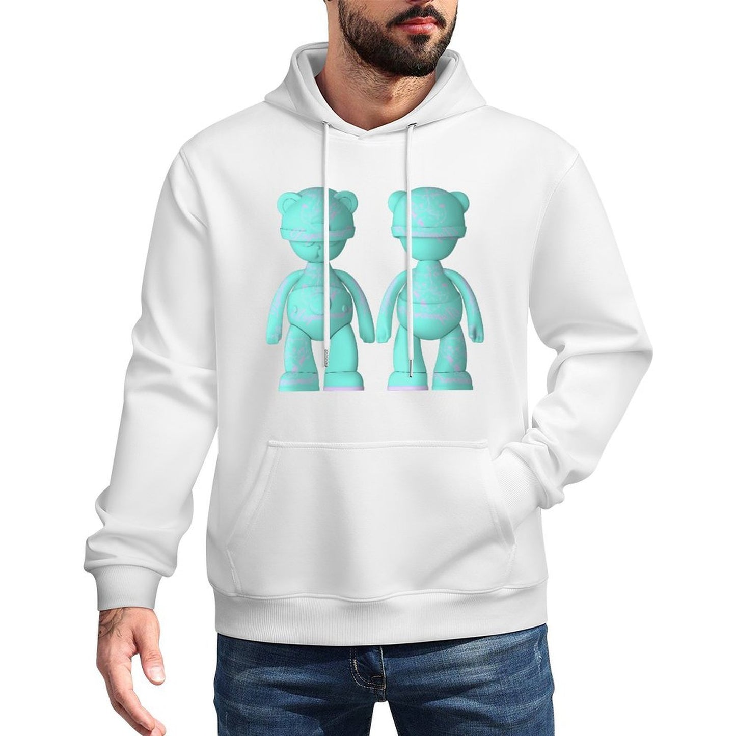 IPIB 250g Hooded Pocket Sweatshirt Front GraphicMen's Hooded  Sweatshirt6000098-5