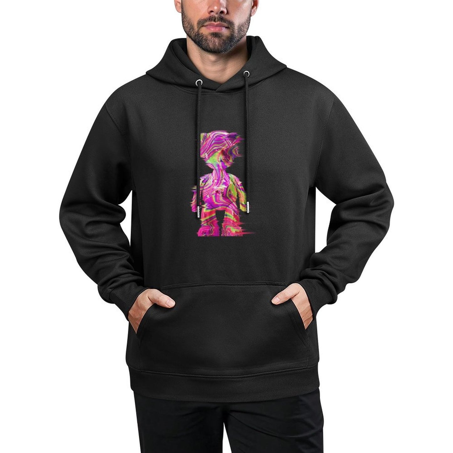 IPIB 250g Hooded Pocket Sweatshirt Front GraphicMen's Hooded  Sweatshirt6000007-3