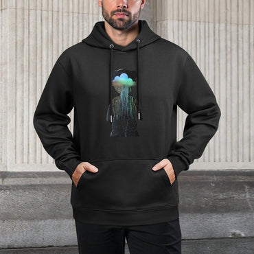 IPIB 250g Hooded Pocket Sweatshirt Front GraphicMen's Hooded  Sweatshirt6000136-2