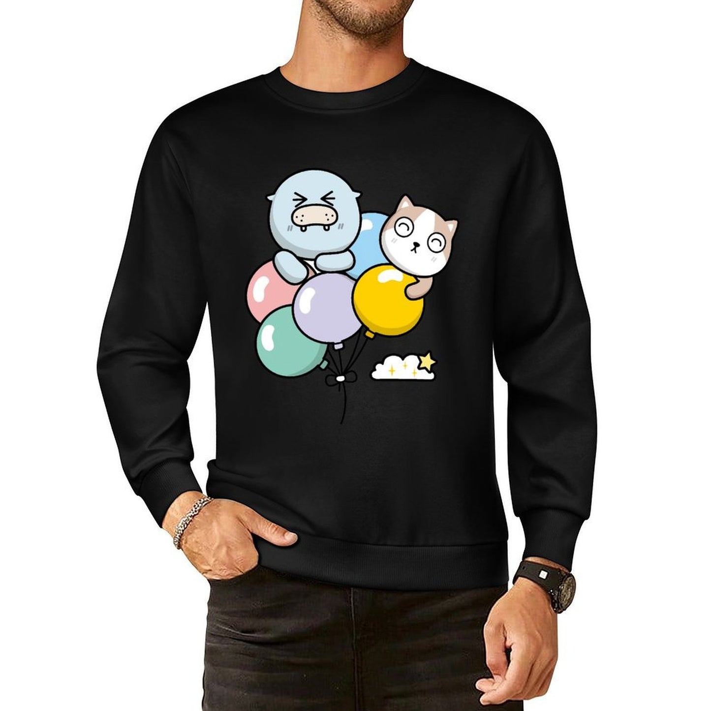 IPBR 250g Crew Neck Long Sleeve Sweatshirt Front GraphicCrew Neck Long Sleeve Sweatshirt4001388