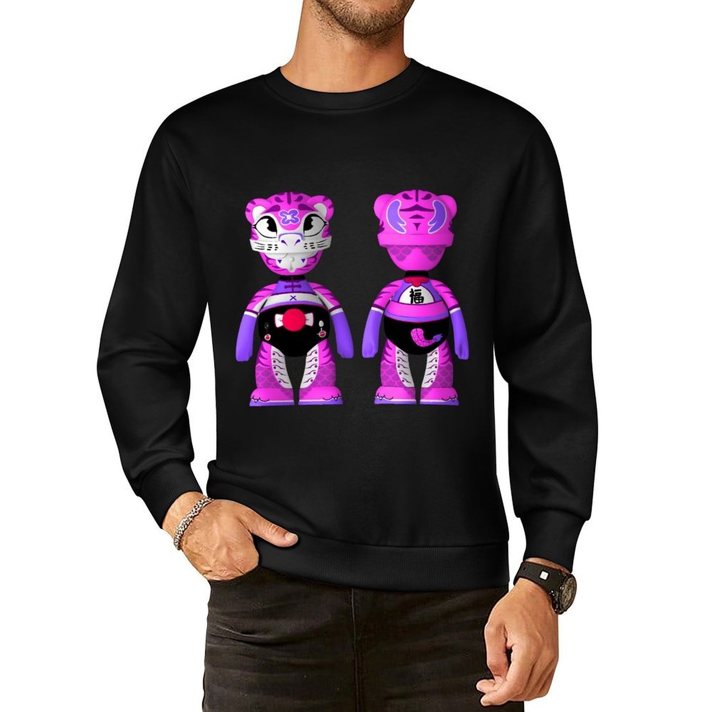 IPIB 250g Crew Neck Long Sleeve Sweatshirt Front GraphicCrew Neck Long Sleeve Sweatshirt6000076-1