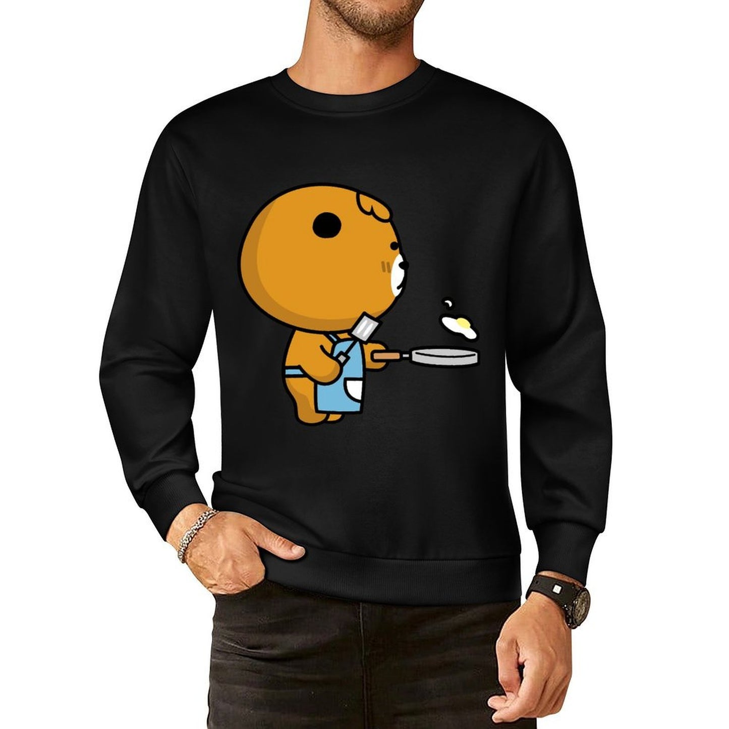 IPBR 250g Crew Neck Long Sleeve Sweatshirt Front GraphicCrew Neck Long Sleeve Sweatshirt4000135