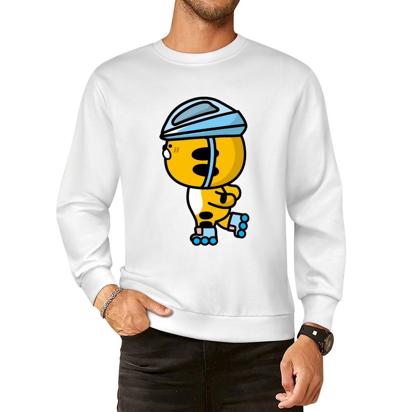 Front Patterned Long Sleeve TopClean Edges ActiveWear