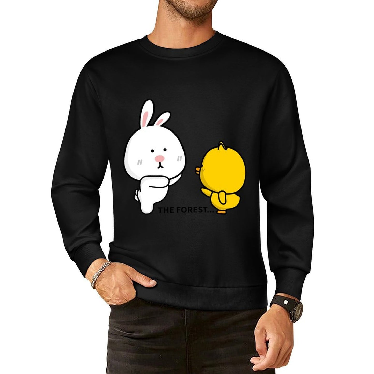IPBR 250g Crew Neck Long Sleeve Sweatshirt Front GraphicCrew Neck Long Sleeve Sweatshirt4000820
