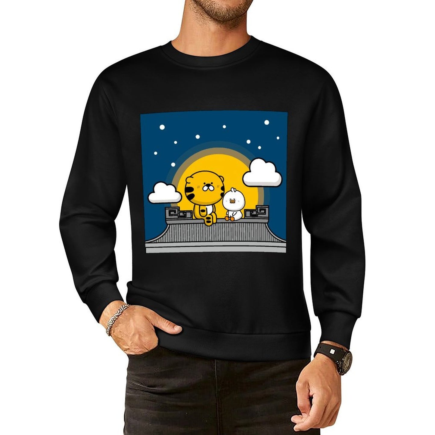 IPBR 250g Crew Neck Long Sleeve Sweatshirt Front GraphicCrew Neck Long Sleeve Sweatshirt4001297