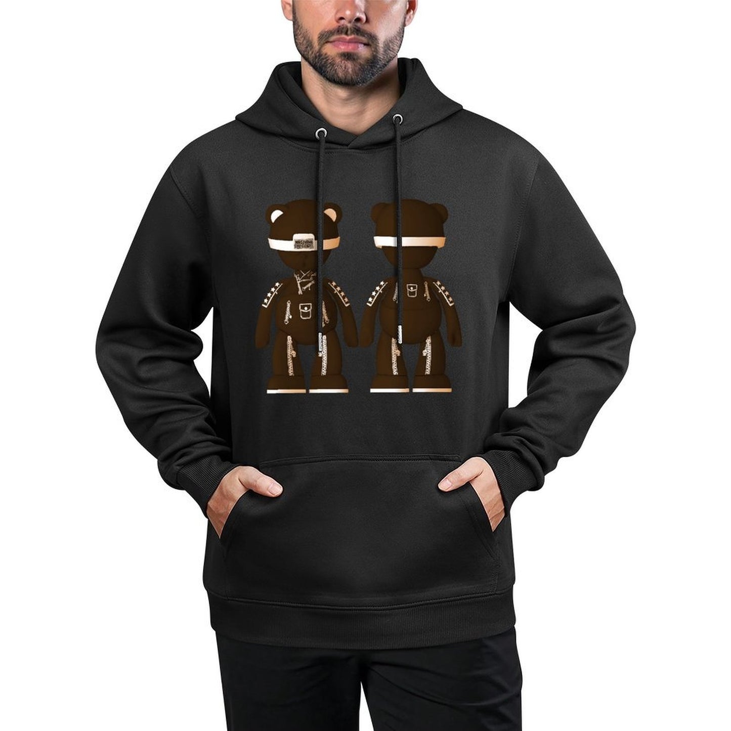 IPIB 250g Hooded Pocket Sweatshirt Front GraphicMen's Hooded  Sweatshirt6000093-5