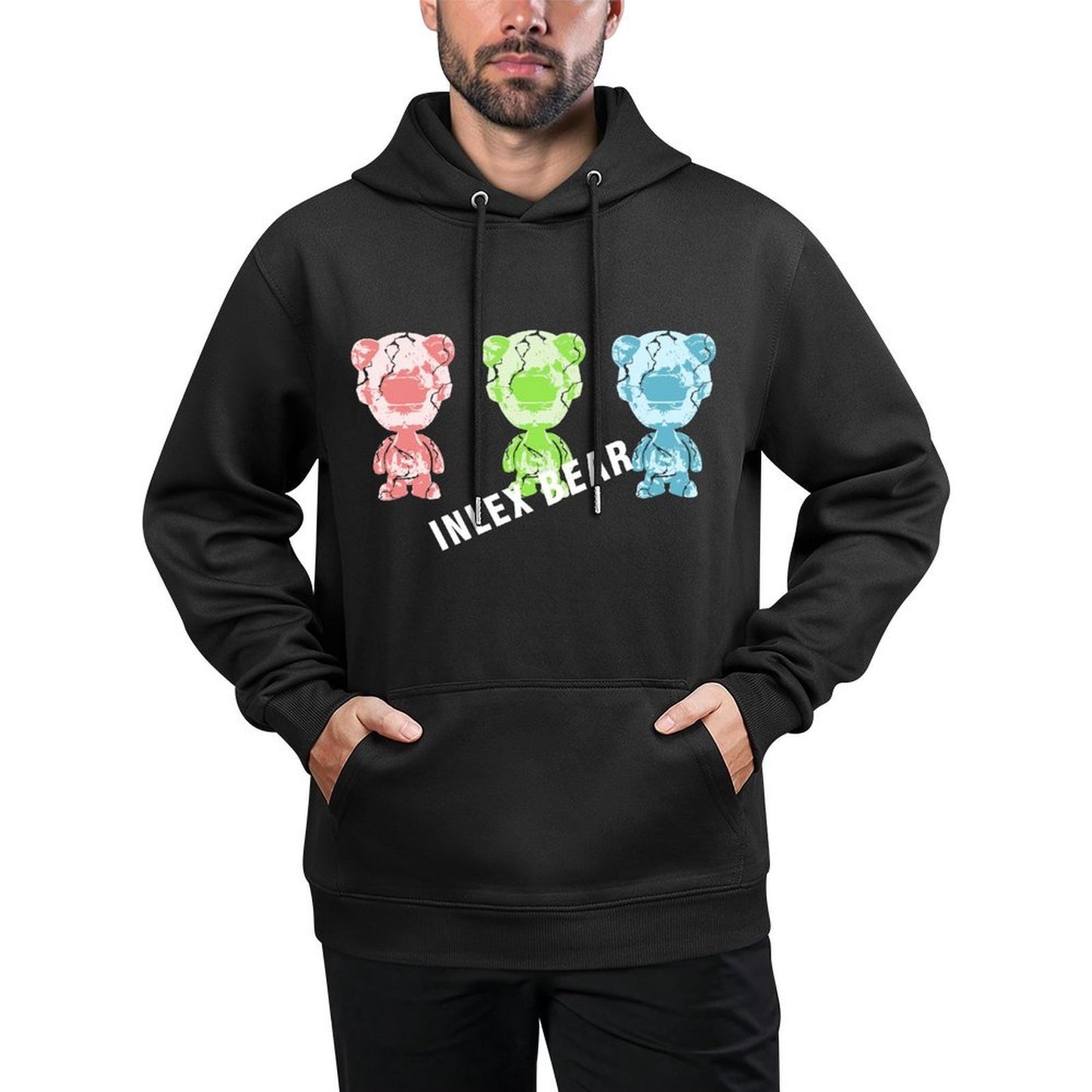 IPIB 250g Hooded Pocket Sweatshirt Front GraphicMen's Hooded  Sweatshirt6000050-1