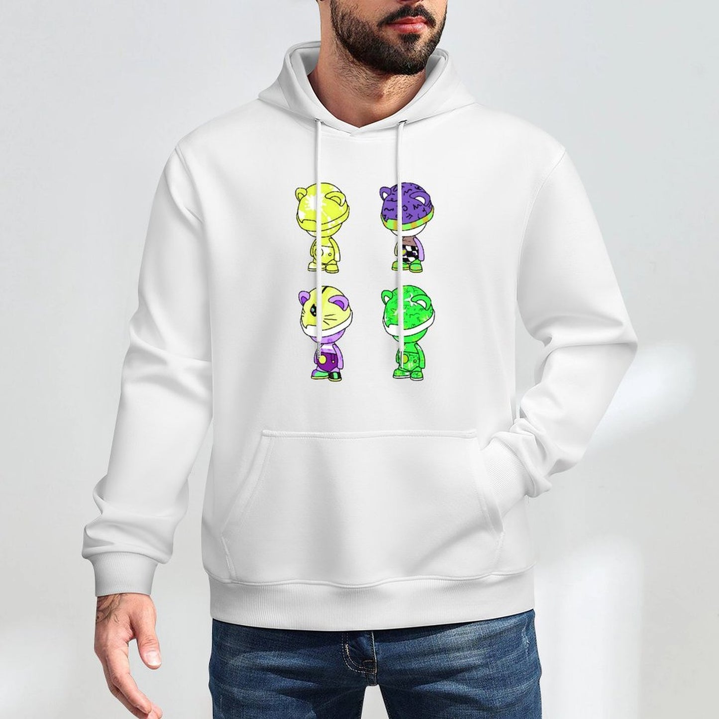 Hoodie Front PatternSoft Natural