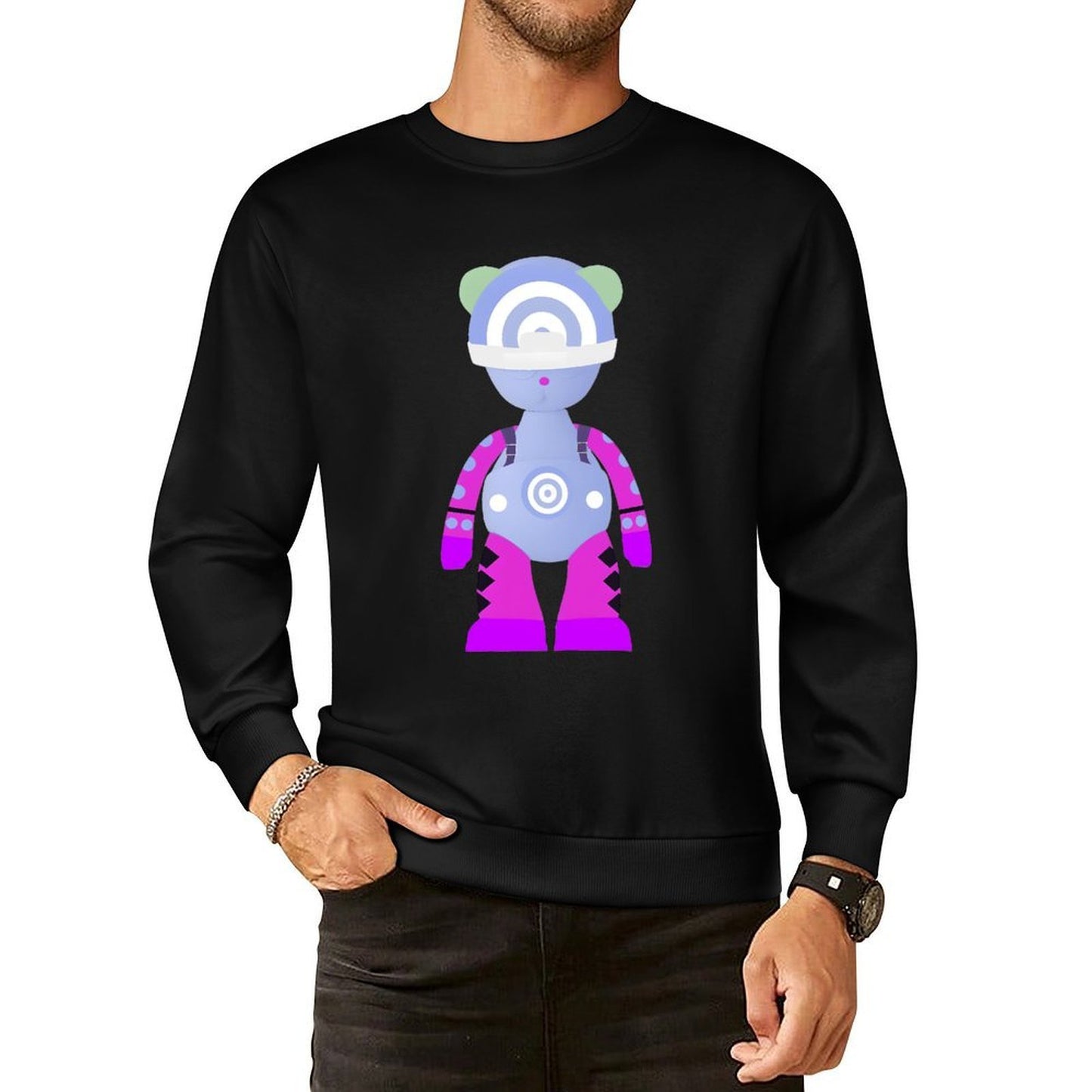IPIB 250g Crew Neck Long Sleeve Sweatshirt Front GraphicCrew Neck Long Sleeve Sweatshirt6000134-4