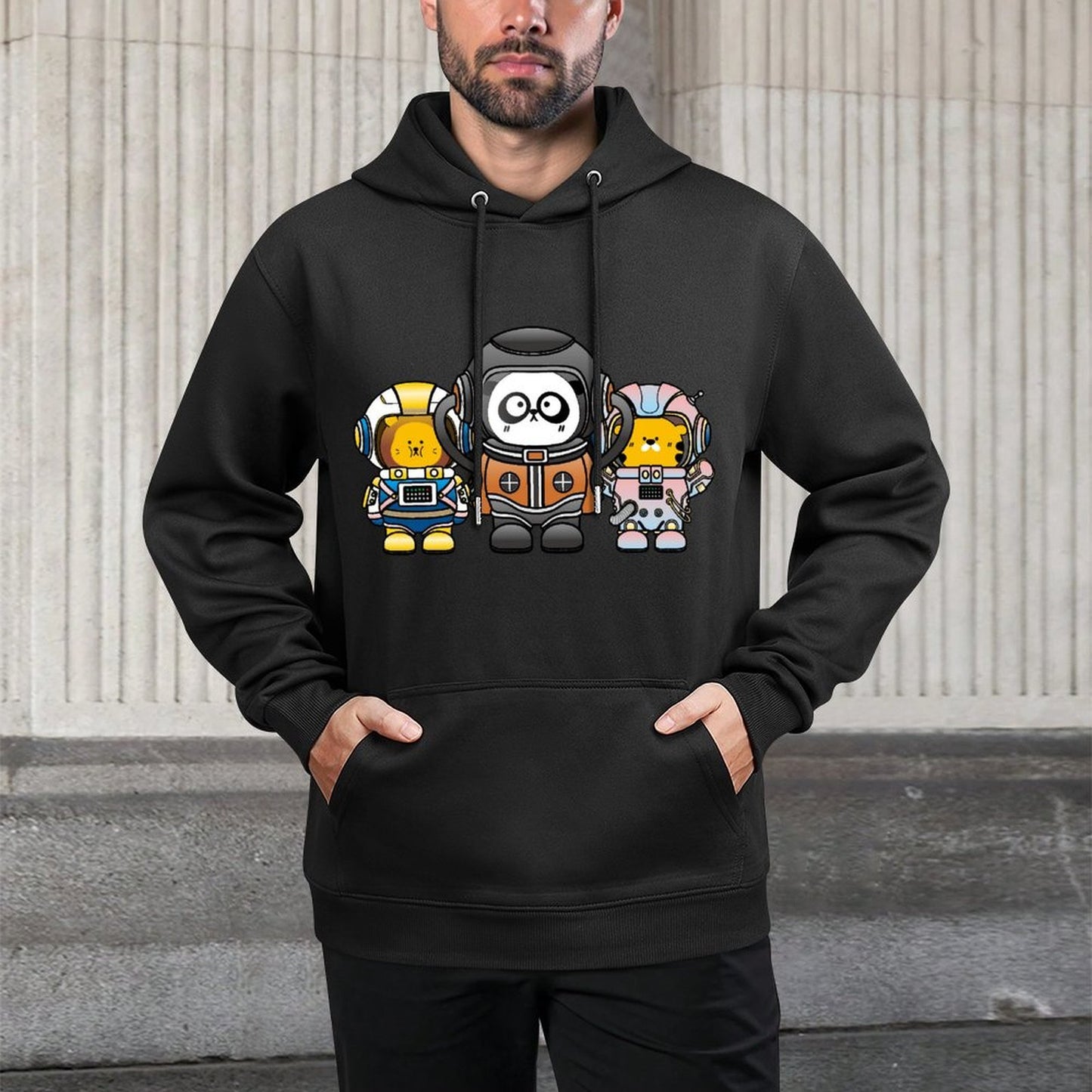 IPBR 250g Hooded Pocket Sweatshirt Front GraphicMen's Hooded  Sweatshirt4000376