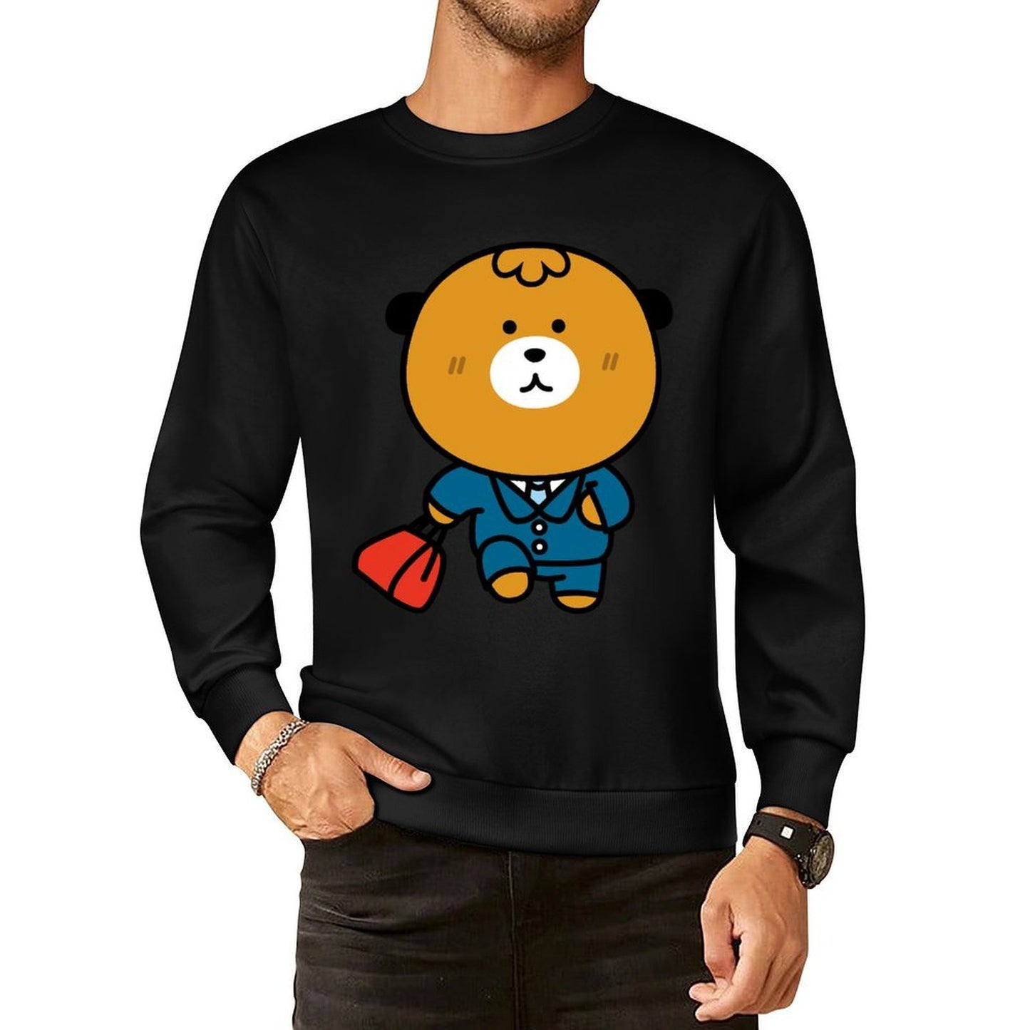 IPBR 250g Crew Neck Long Sleeve Sweatshirt Front GraphicCrew Neck Long Sleeve Sweatshirt4000220