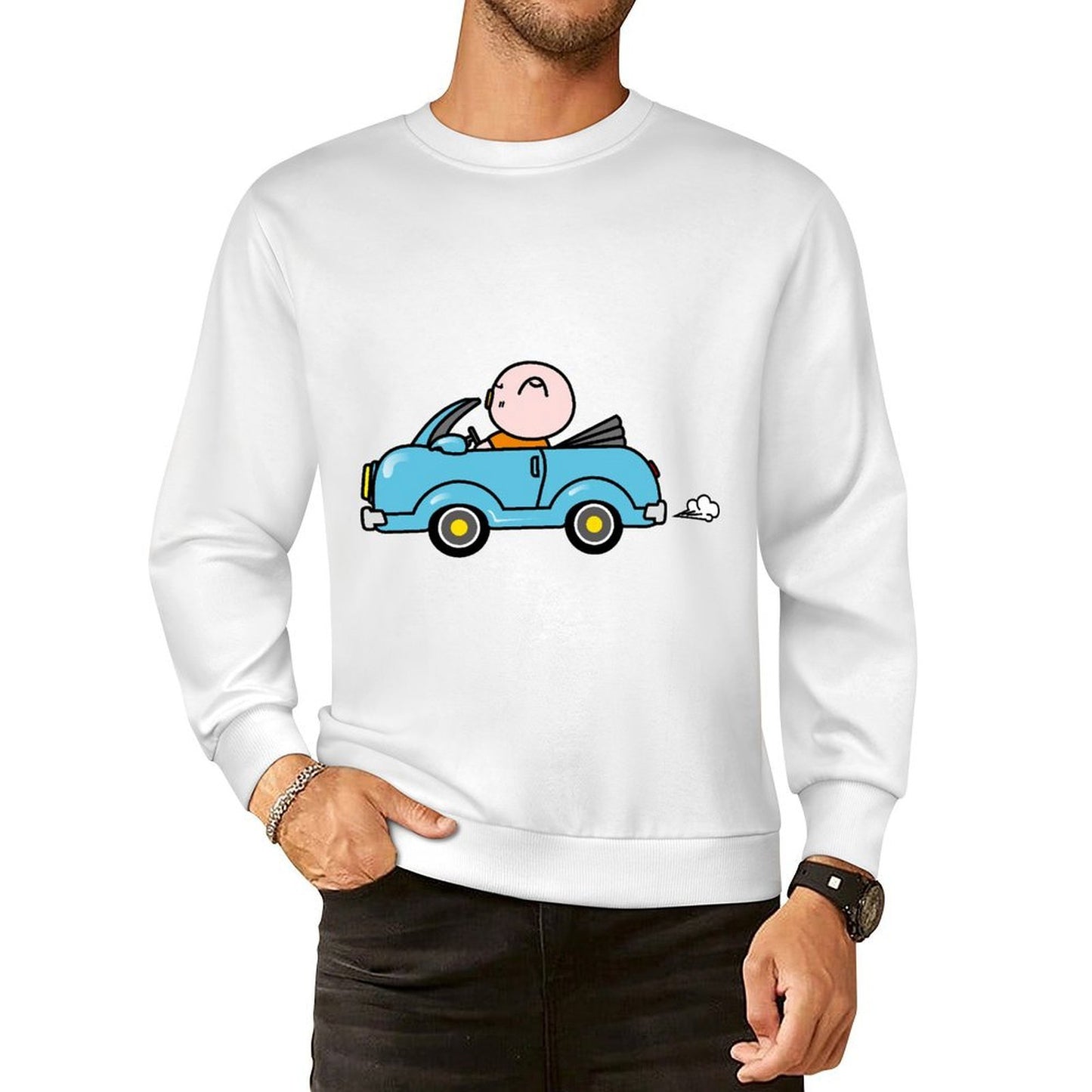 Front Patterned Long Sleeve TopLifestyle SoftLine