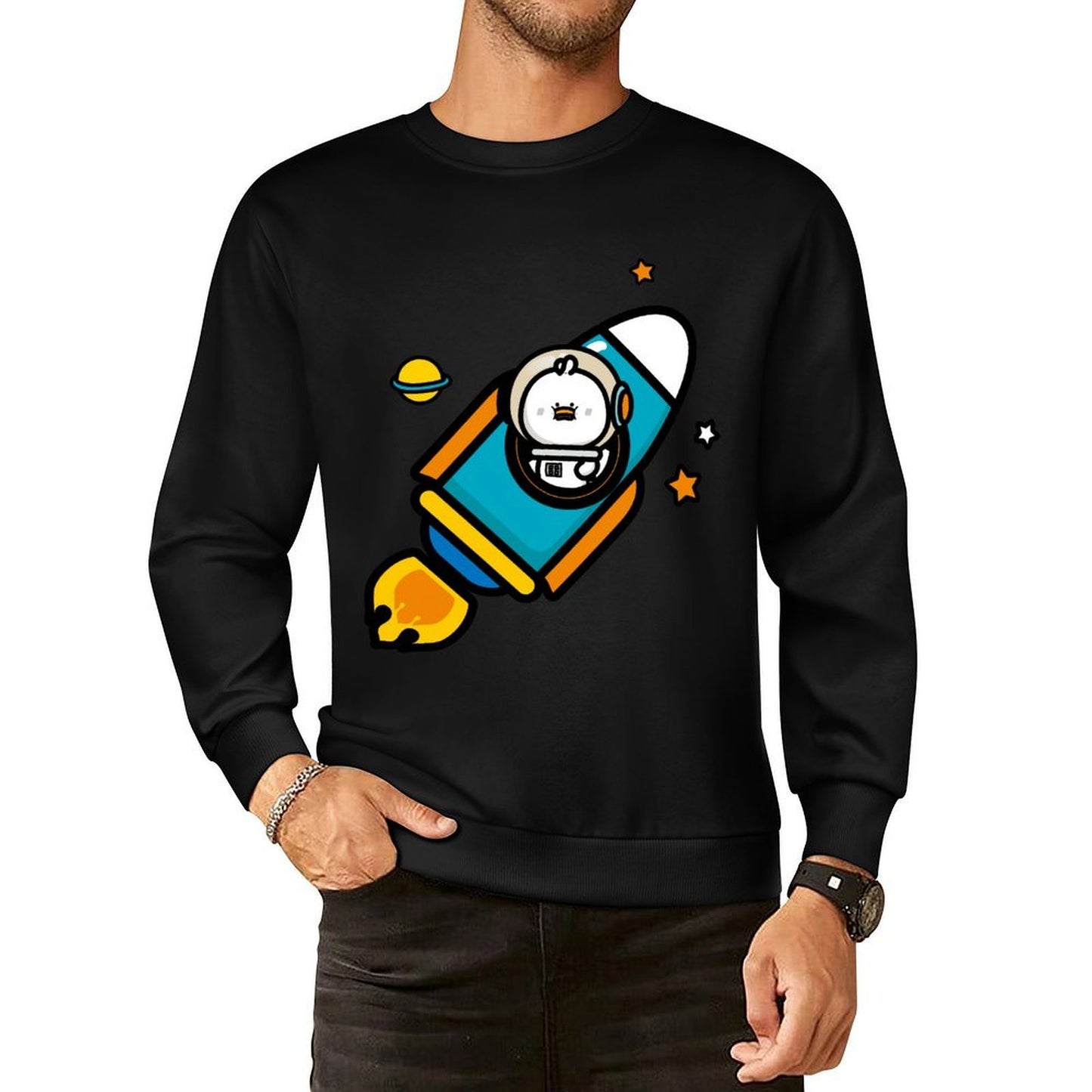 IPBR 250g Crew Neck Long Sleeve Sweatshirt Front GraphicCrew Neck Long Sleeve Sweatshirt4001223