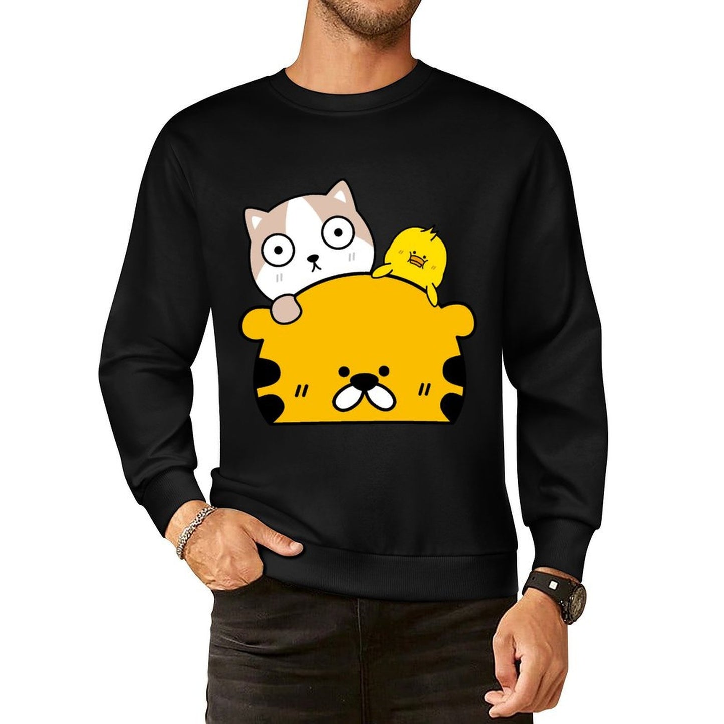 IPBR 250g Crew Neck Long Sleeve Sweatshirt Front GraphicCrew Neck Long Sleeve Sweatshirt4000803
