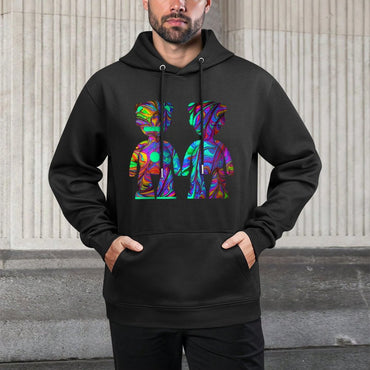 IPIB 250g Hooded Pocket Sweatshirt Front GraphicMen's Hooded  Sweatshirt6000088-3