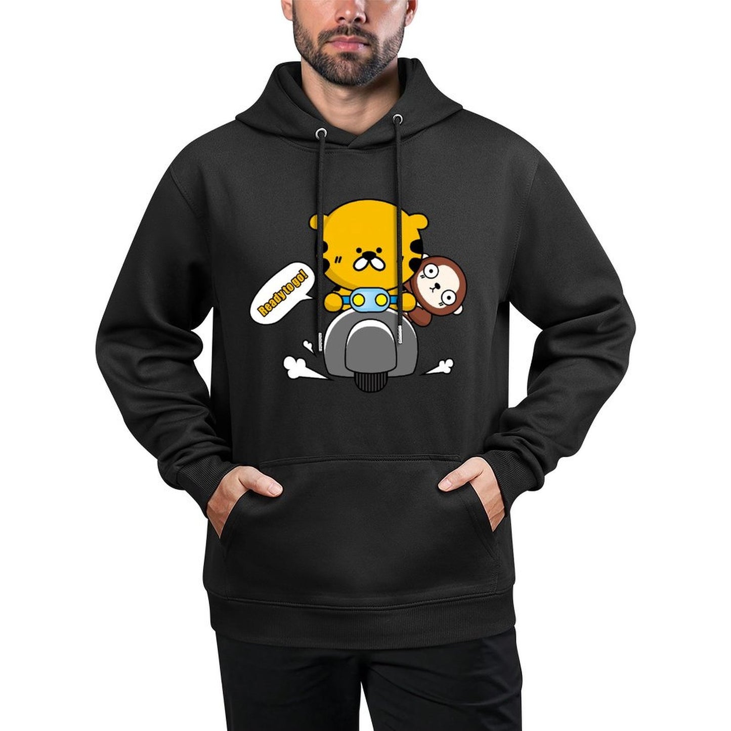 IPBR 250g Hooded Pocket Sweatshirt Front GraphicMen's Hooded  Sweatshirt4000717