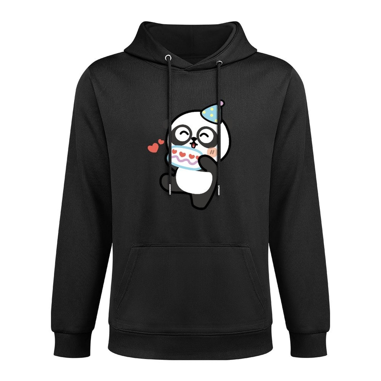 Soft-Touch Batch-Printed Front Graphic Hoodies