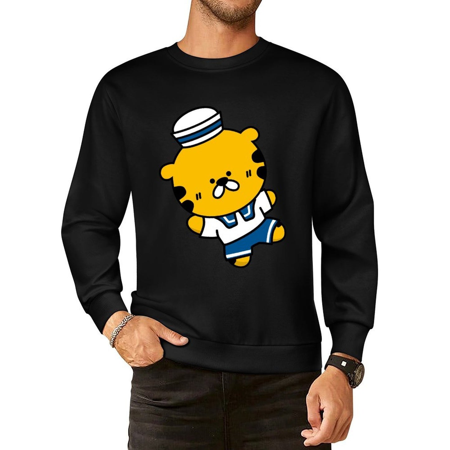 IPBR 250g Crew Neck Long Sleeve Sweatshirt Front GraphicCrew Neck Long Sleeve Sweatshirt4000657