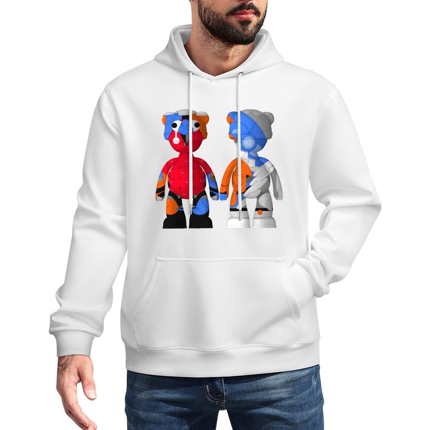 IPIB 250g Hooded Pocket Sweatshirt Front GraphicMen's Hooded  Sweatshirt6000144-2