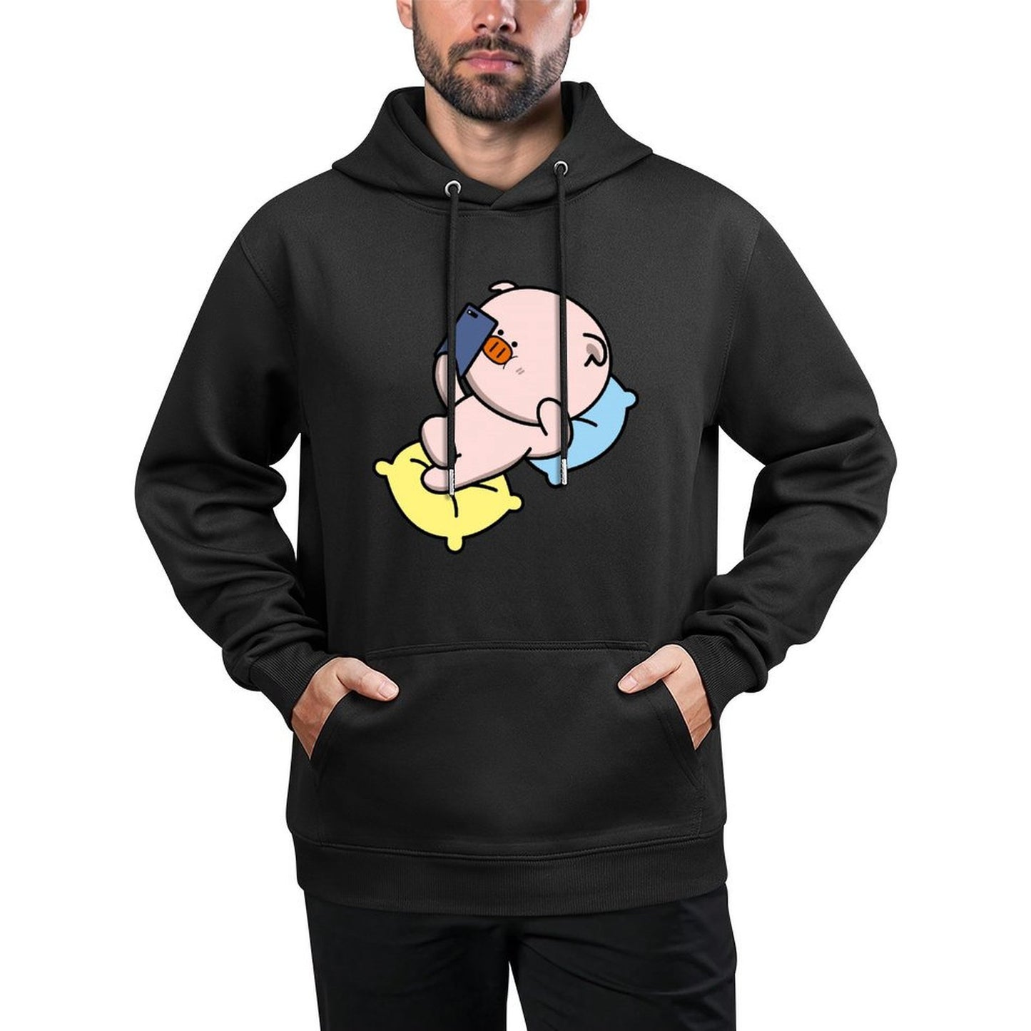 IPBR 250g Hooded Pocket Sweatshirt Front GraphicMen's Hooded  Sweatshirt4000263