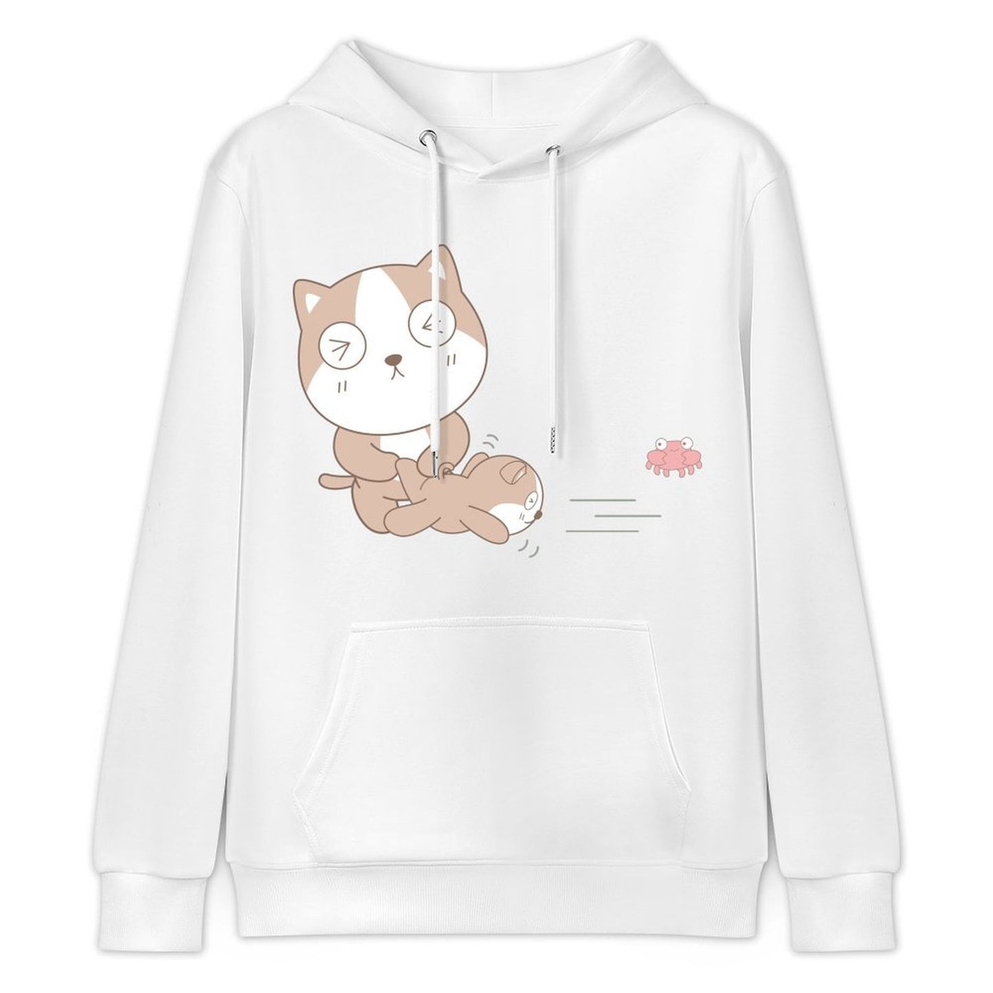 Eco-Conscious DailyFit Front Graphic Hoodies