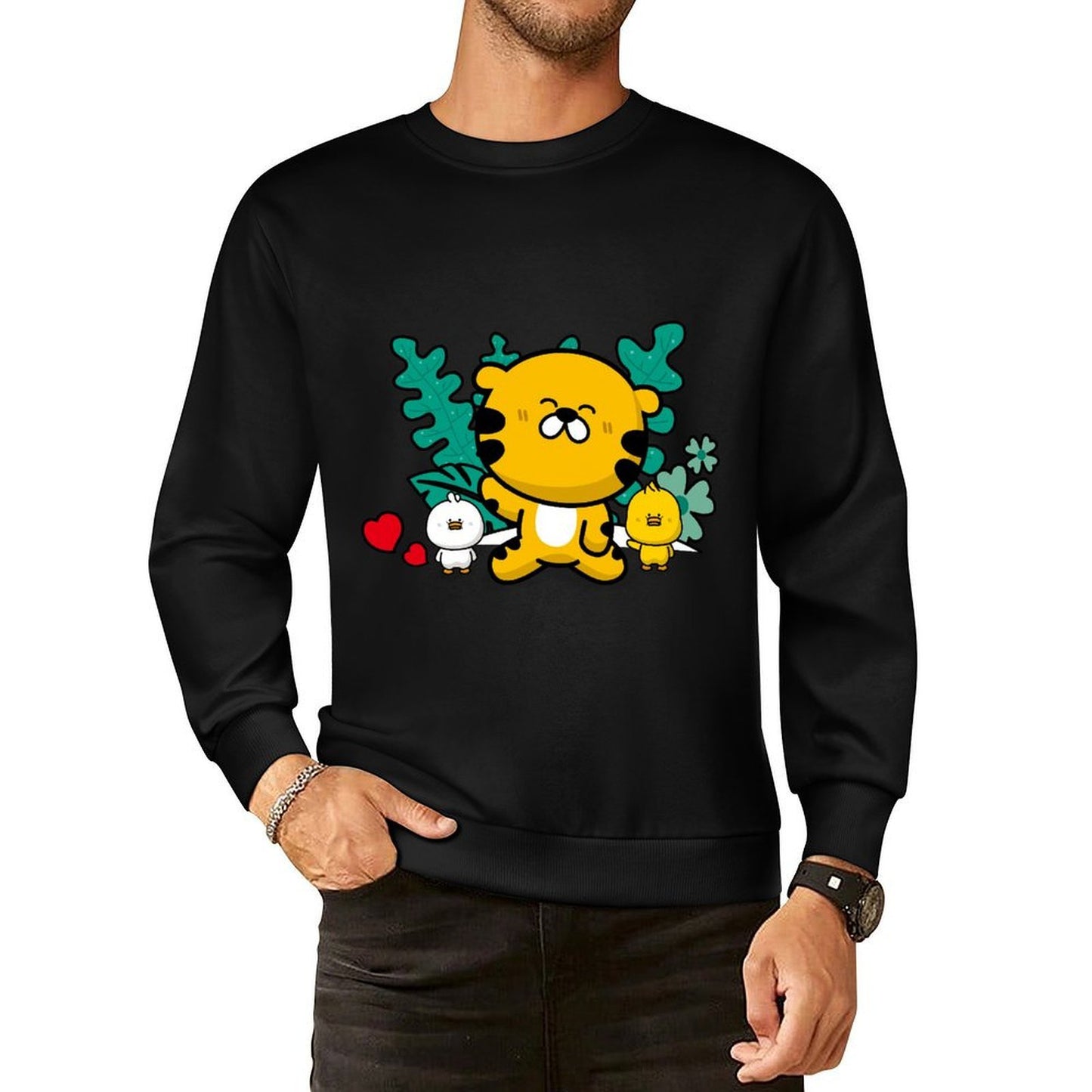 IPBR 250g Crew Neck Long Sleeve Sweatshirt Front GraphicCrew Neck Long Sleeve Sweatshirt4000833