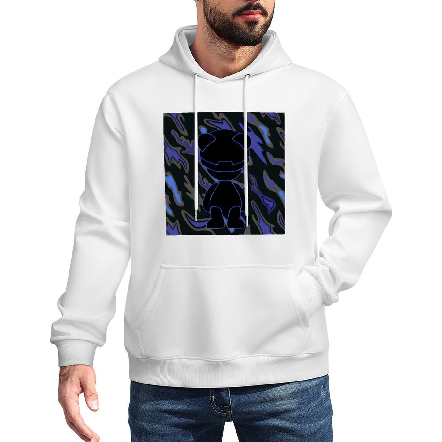 Hoodie Front PatternCrew Neck EasyWear