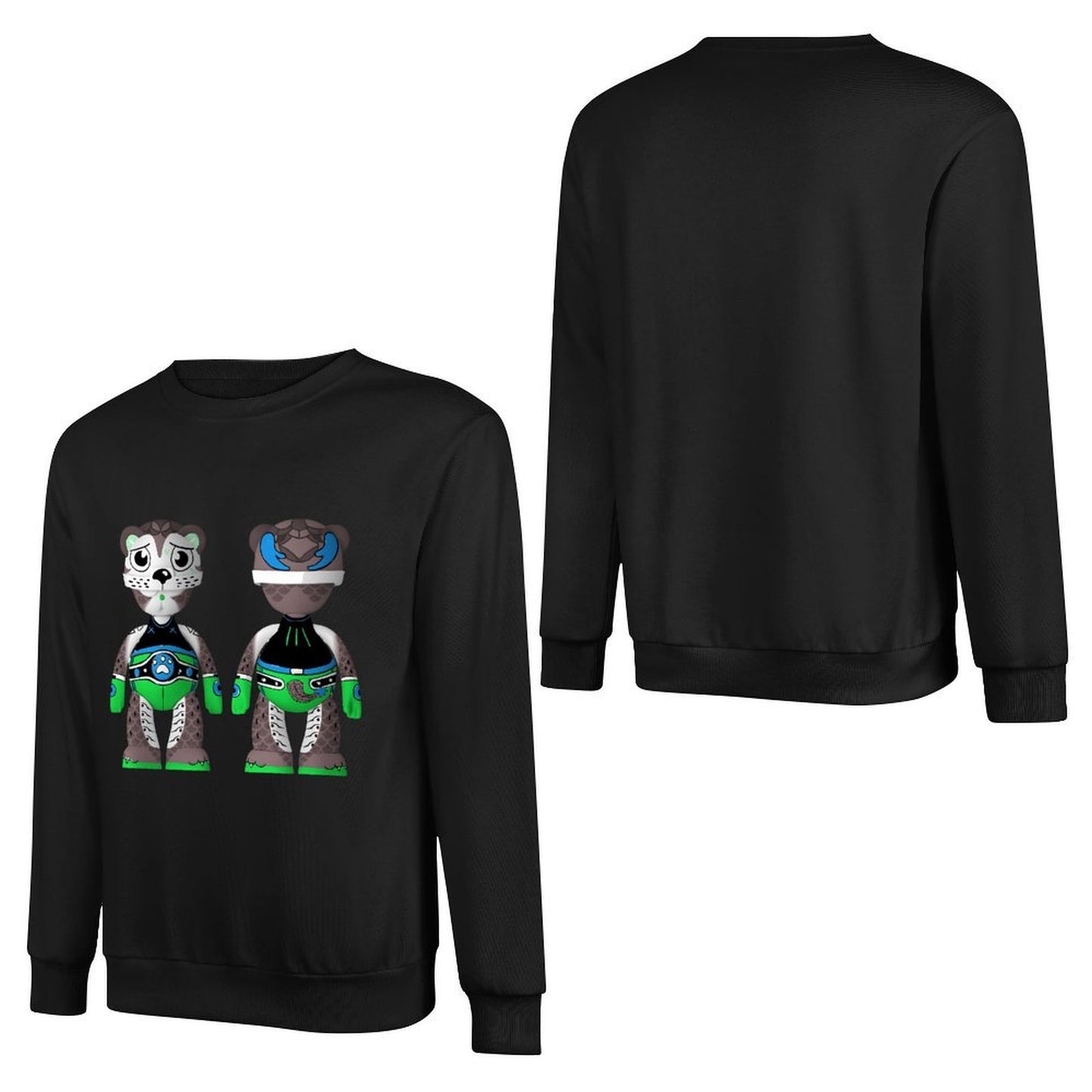 IPIB 250g Crew Neck Long Sleeve Sweatshirt Front GraphicCrew Neck Long Sleeve Sweatshirt6000145-2