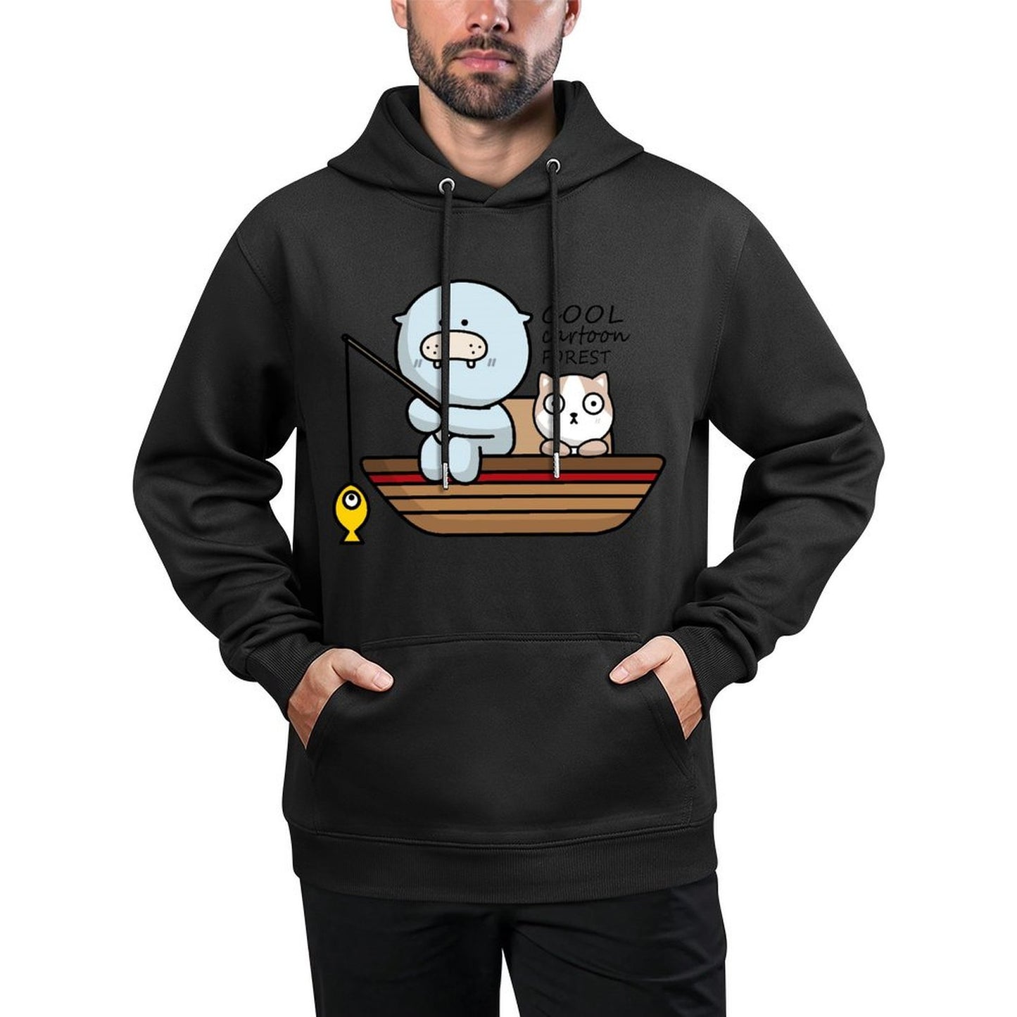 IPBR 250g Hooded Pocket Sweatshirt Front GraphicMen's Hooded  Sweatshirt4001276