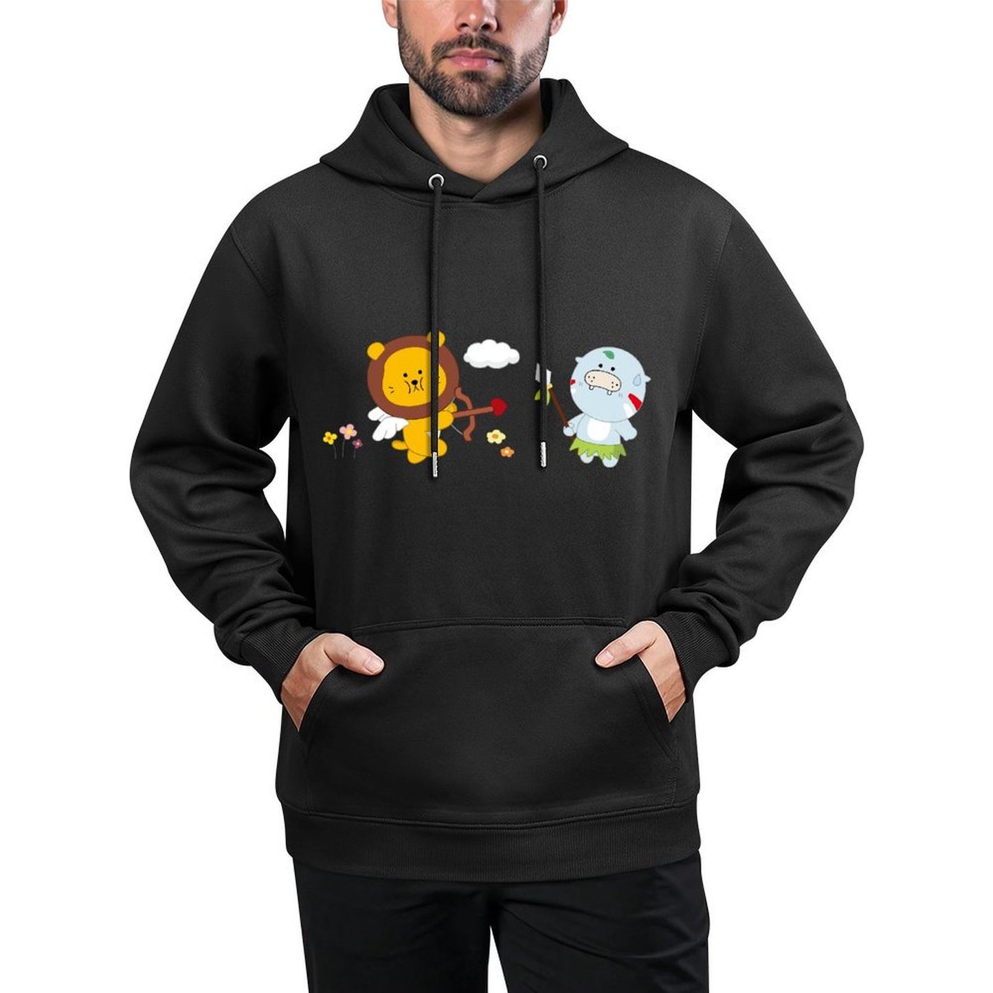 IPBR 250g Hooded Pocket Sweatshirt Front GraphicMen's Hooded  Sweatshirt4000410