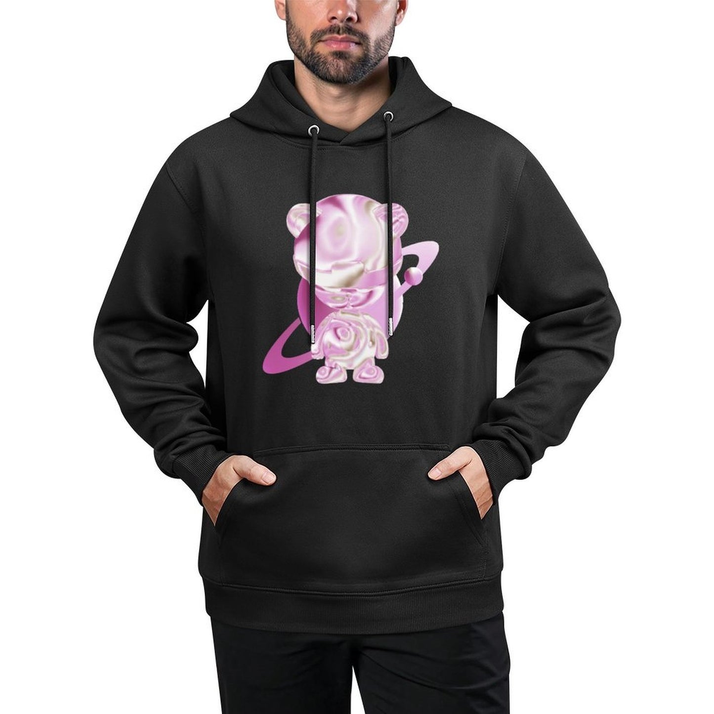 IPIB 250g Hooded Pocket Sweatshirt Front GraphicMen's Hooded  Sweatshirt6000025-3