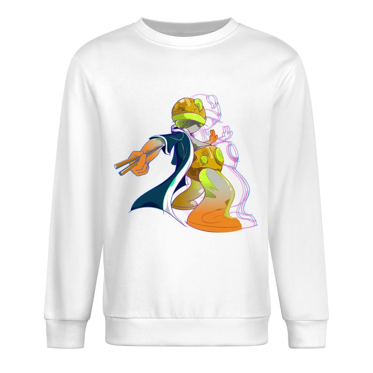 IPIB 250g Crew Neck Long Sleeve Sweatshirt Front GraphicCrew Neck Long Sleeve Sweatshirt6000009-1