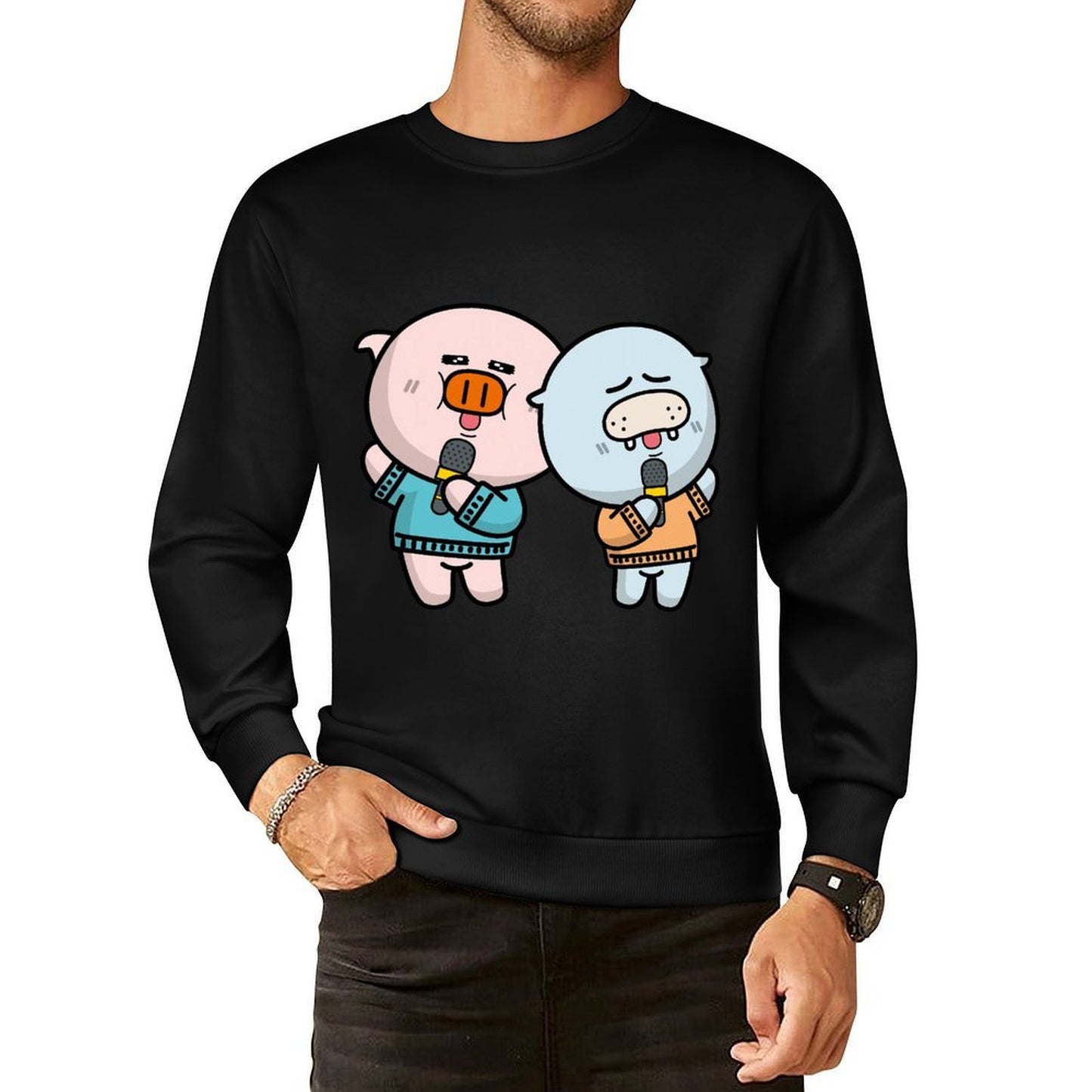 IPBR 250g Crew Neck Long Sleeve Sweatshirt Front GraphicCrew Neck Long Sleeve Sweatshirt4003861