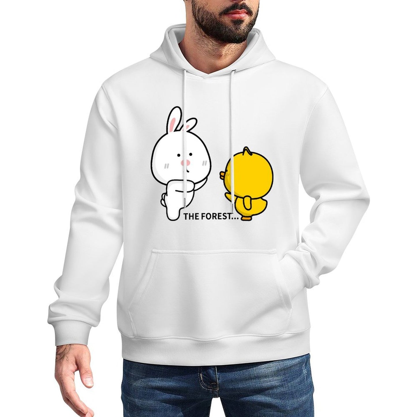 Crisp Print Colorfast Front Graphic Hoodies