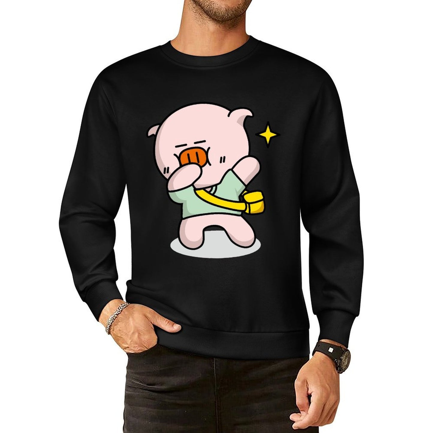 IPBR 250g Crew Neck Long Sleeve Sweatshirt Front GraphicCrew Neck Long Sleeve Sweatshirt4000719