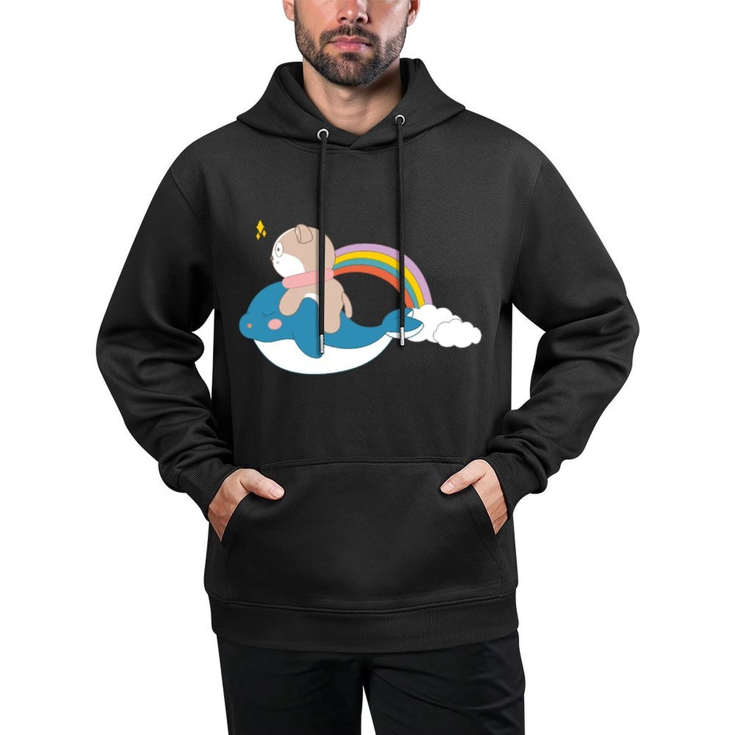IPBR 250g Hooded Pocket Sweatshirt Front GraphicMen's Hooded  Sweatshirt4000421