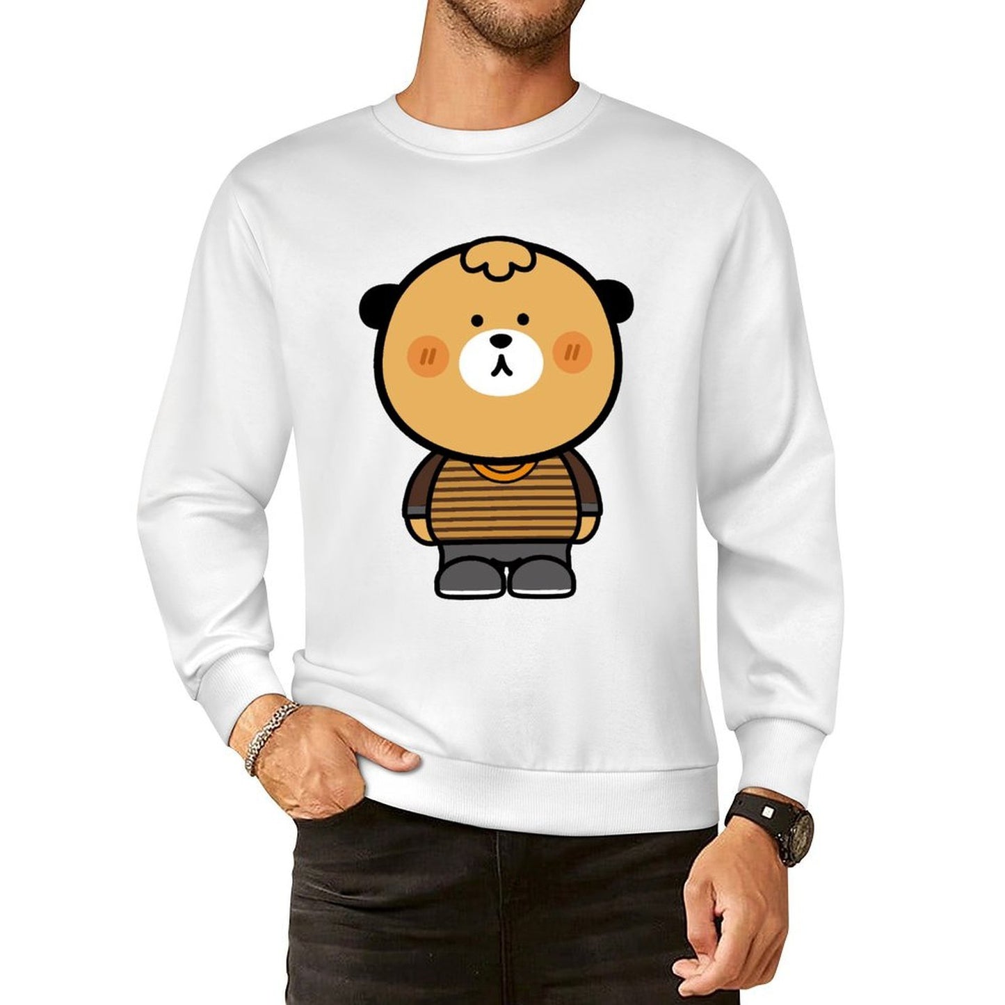 Front Patterned Long Sleeve TopRecycled EverydayComfort