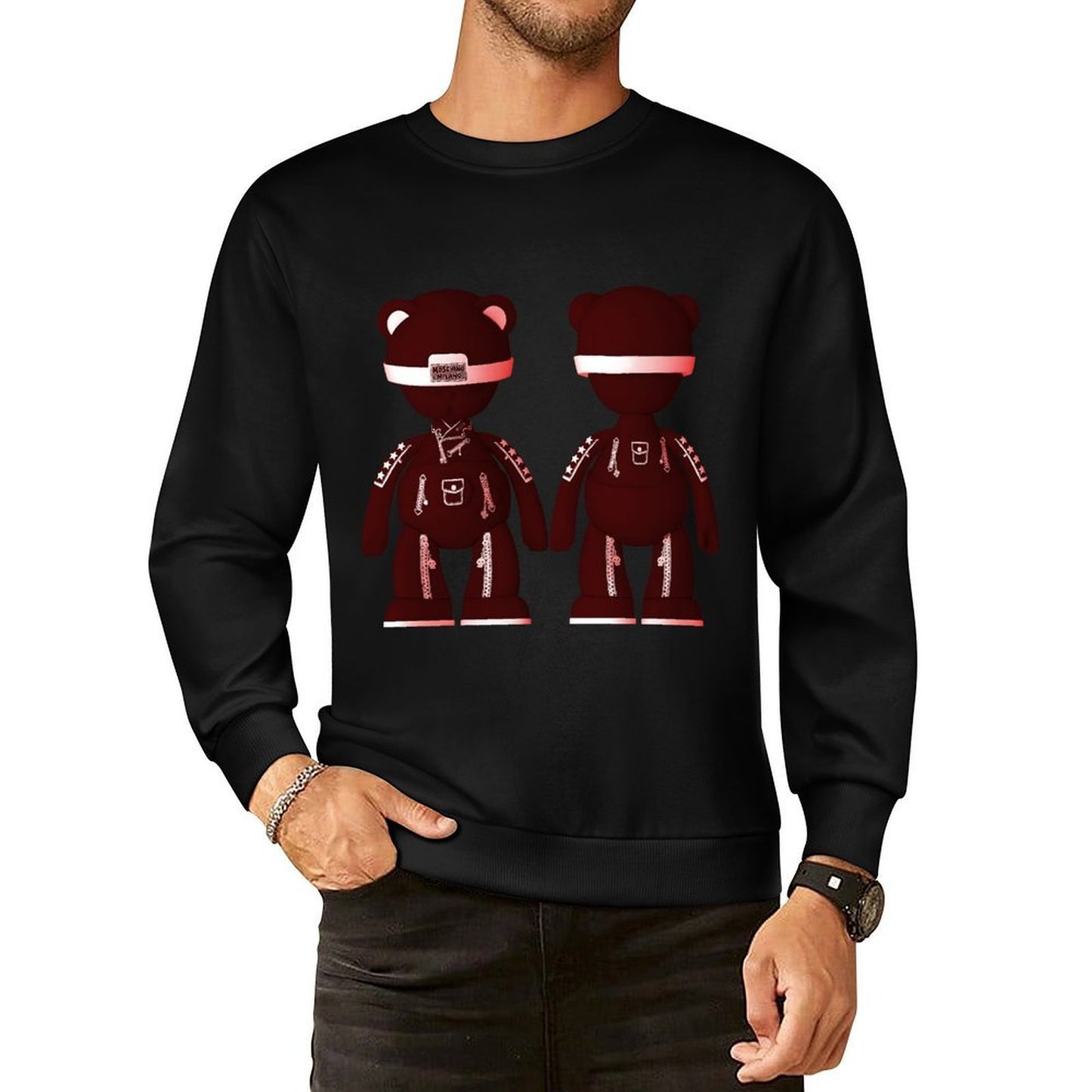IPIB 250g Crew Neck Long Sleeve Sweatshirt Front GraphicCrew Neck Long Sleeve Sweatshirt6000093-3