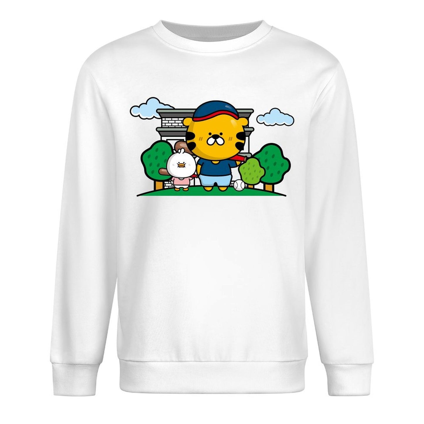 Front Patterned Long Sleeve TopPremium Finish Pure