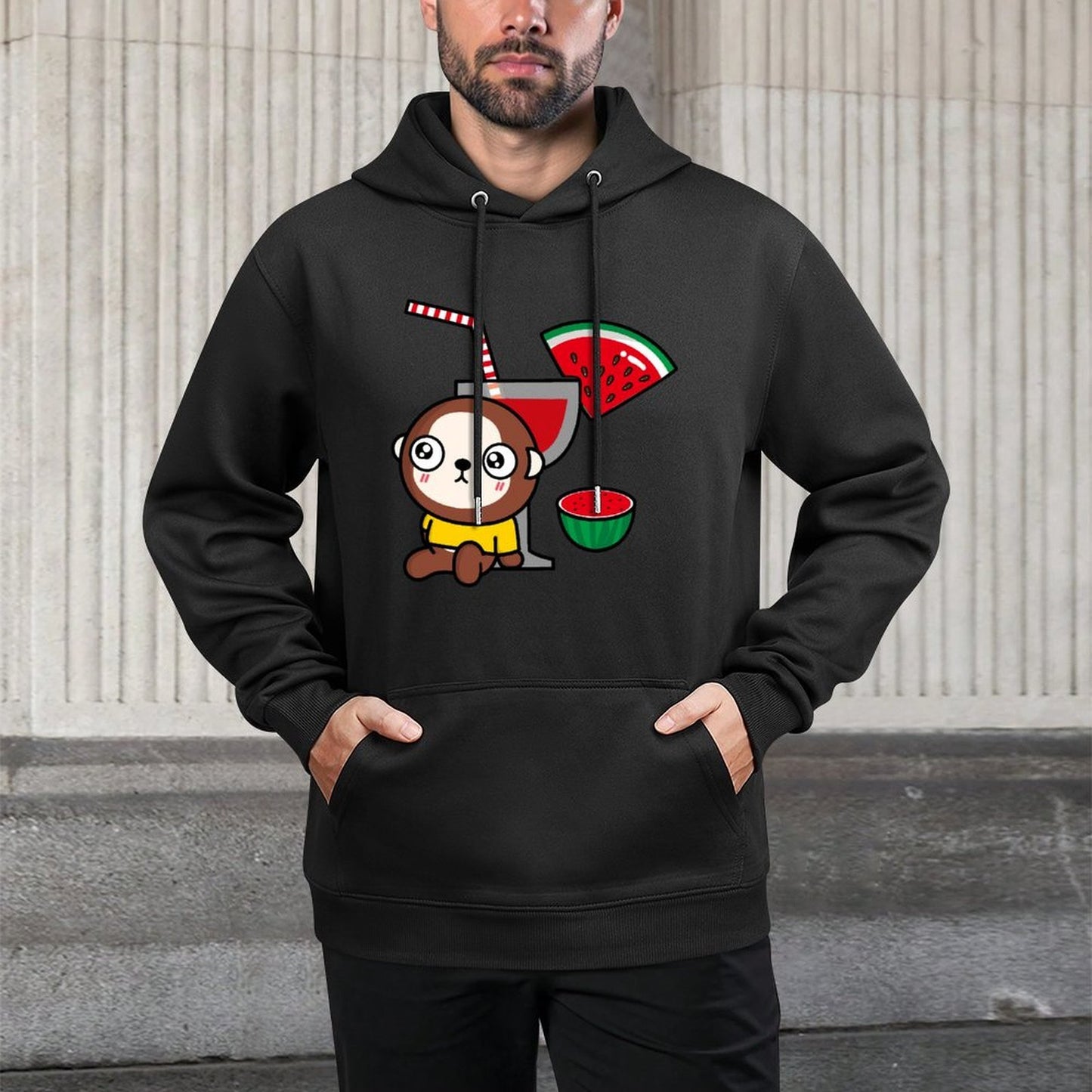 IPBR 250g Hooded Pocket Sweatshirt Front GraphicMen's Hooded  Sweatshirt4001515