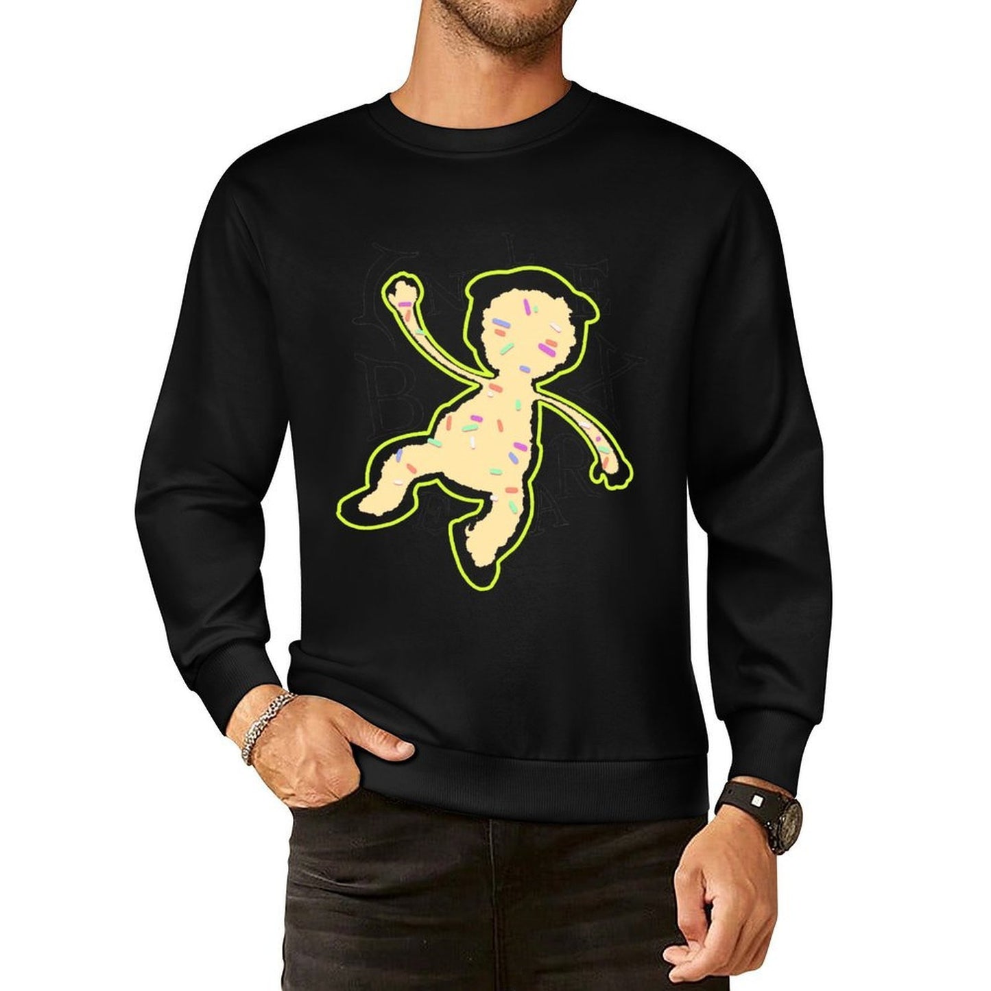 IPIB 250g Crew Neck Long Sleeve Sweatshirt Front GraphicCrew Neck Long Sleeve Sweatshirt6000006-1