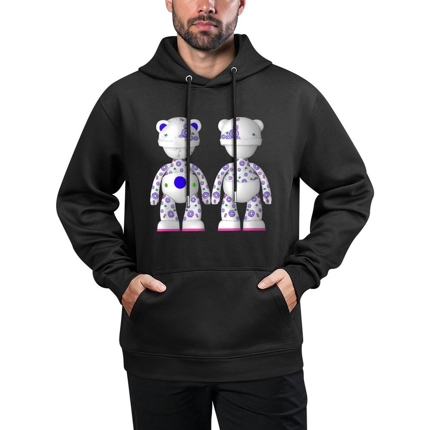 IPIB 250g Hooded Pocket Sweatshirt Front GraphicMen's Hooded  Sweatshirt6000097-8