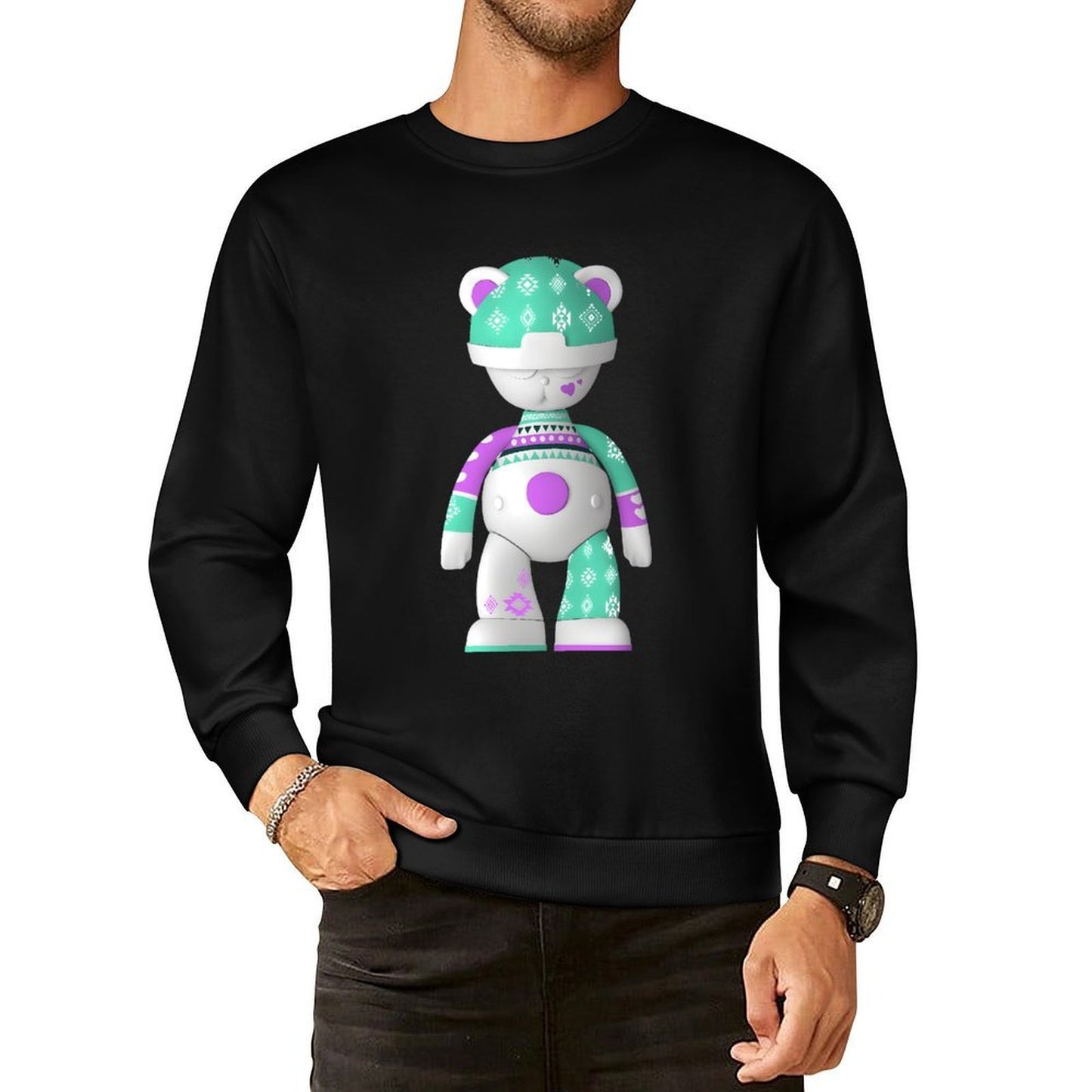 IPIB 250g Crew Neck Long Sleeve Sweatshirt Front GraphicCrew Neck Long Sleeve Sweatshirt6000106-3