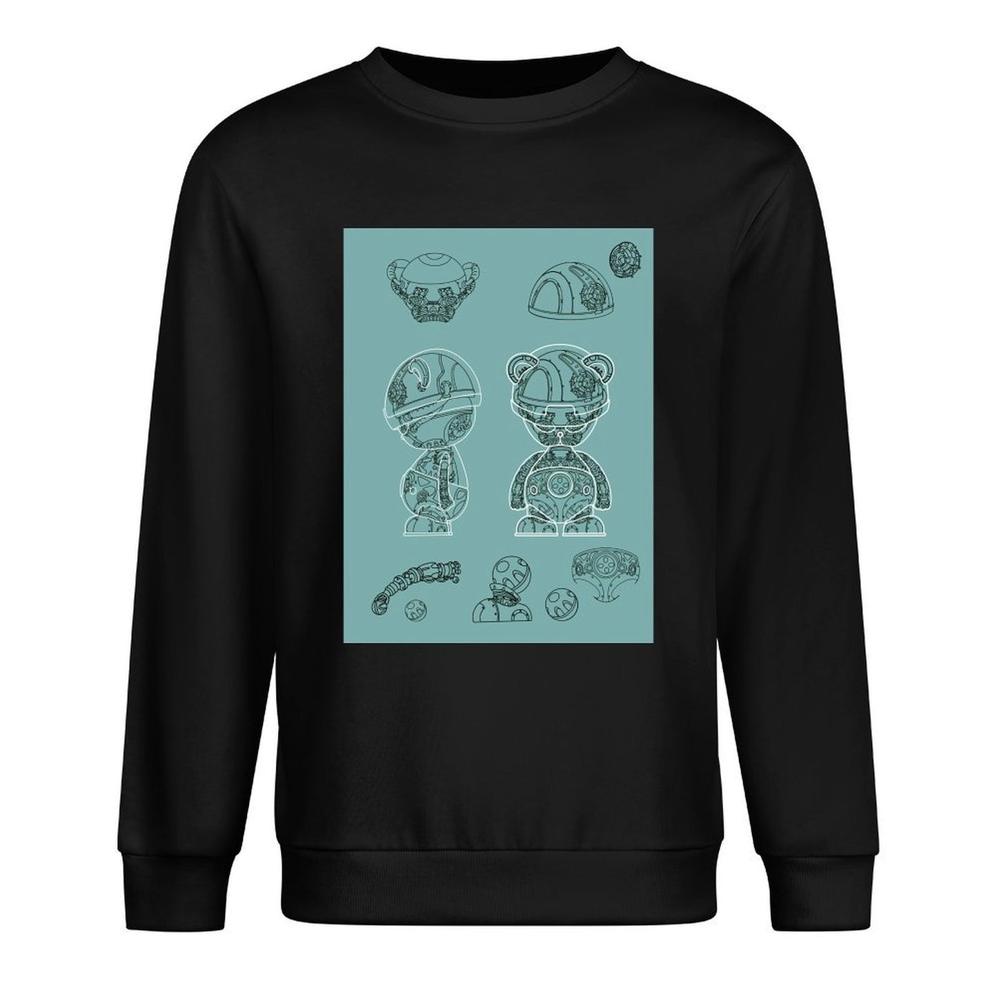 IPIB 250g Crew Neck Long Sleeve Sweatshirt Front GraphicCrew Neck Long Sleeve Sweatshirt6000008-4