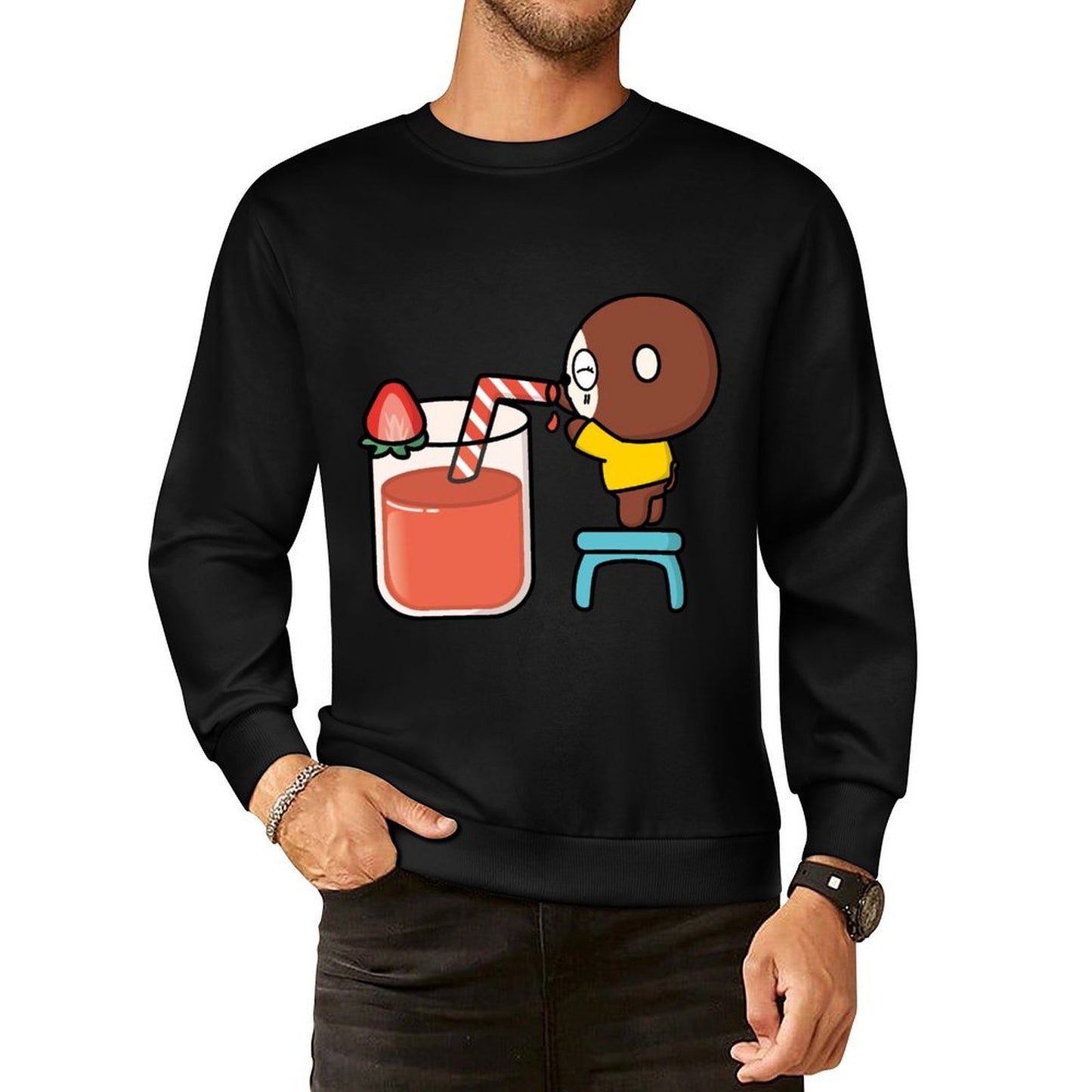 IPBR 250g Crew Neck Long Sleeve Sweatshirt Front GraphicCrew Neck Long Sleeve Sweatshirt4000851
