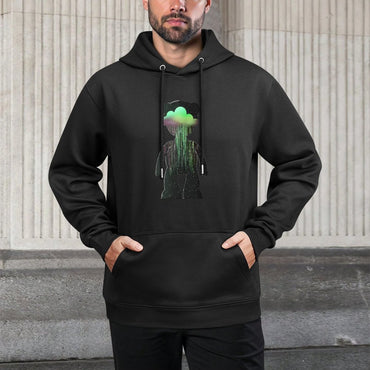 IPIB 250g Hooded Pocket Sweatshirt Front GraphicMen's Hooded  Sweatshirt6000136-3