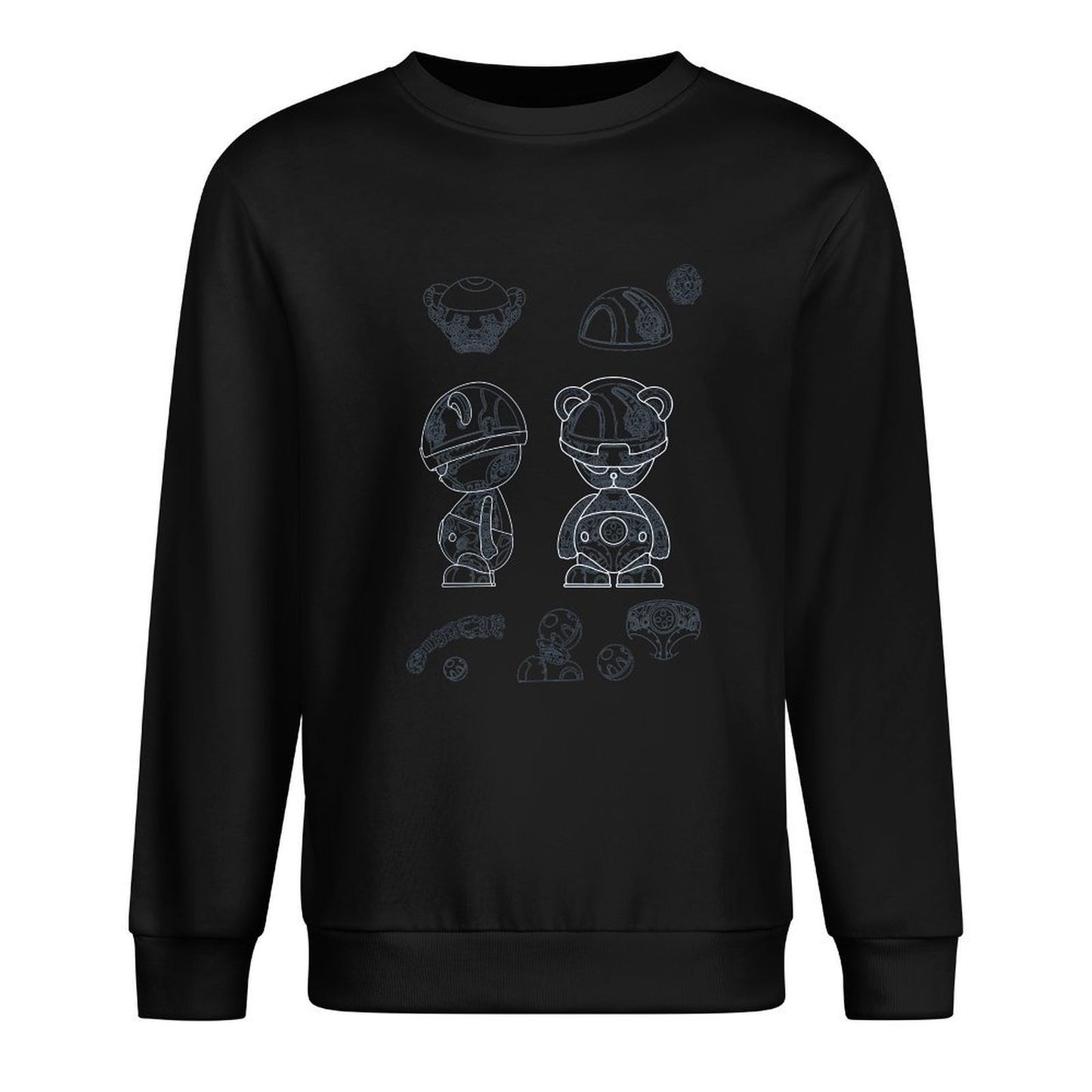 IPIB 250g Crew Neck Long Sleeve Sweatshirt Front GraphicCrew Neck Long Sleeve Sweatshirt6000008-1