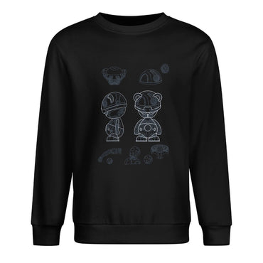 IPIB 250g Crew Neck Long Sleeve Sweatshirt Front GraphicCrew Neck Long Sleeve Sweatshirt6000008-1