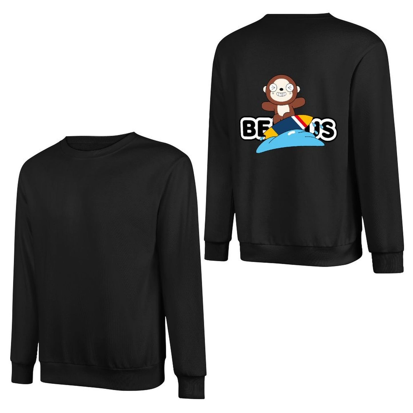 Long-sleeved crew neck sweatshirtSolid StreetStyle Long Sleeve