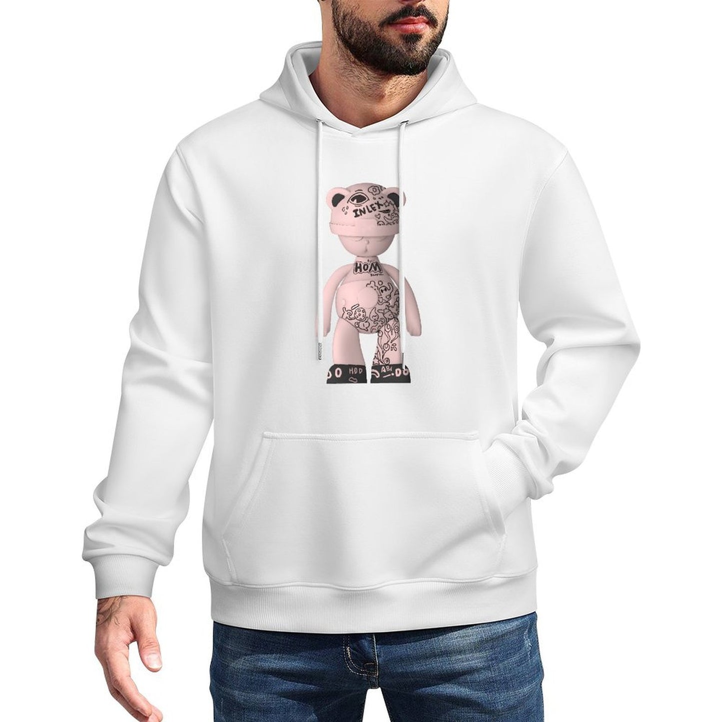 IPIB 250g Hooded Pocket Sweatshirt Front GraphicMen's Hooded  Sweatshirt6000109-2